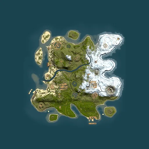 Rust map seed 646193043, 3000x3000m top-down preview