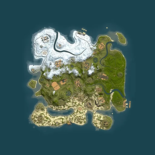 Rust map seed 881535942, 3500x3500m top-down preview