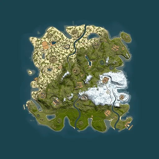 Rust map seed 983499162, 4000x4000m top-down preview