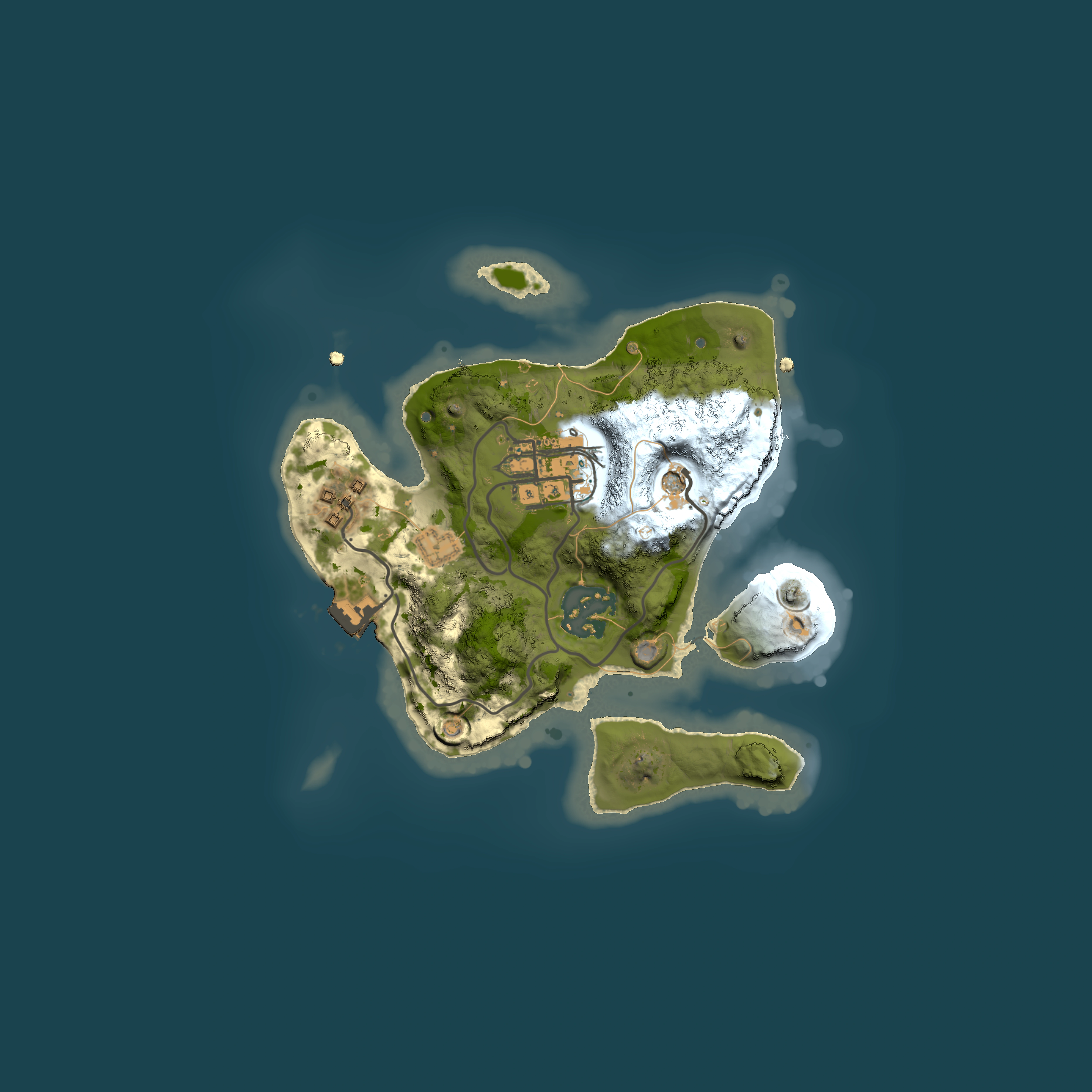 Full top-down render of Rust map seed 912914694, 2000x2000m