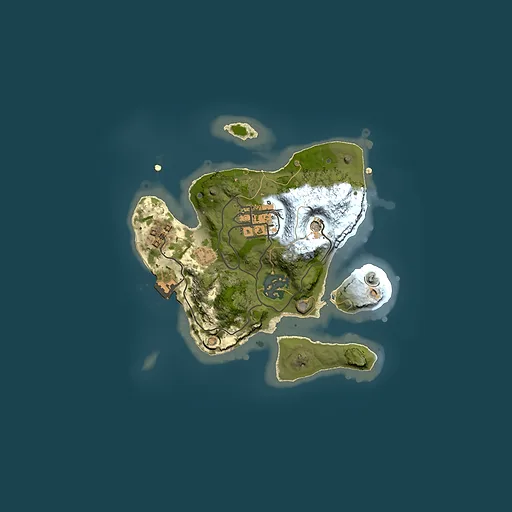 Rust map seed 912914694, 2000x2000m top-down preview