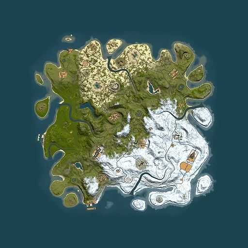 Rust map seed 1707842129, 4500x4500m top-down preview