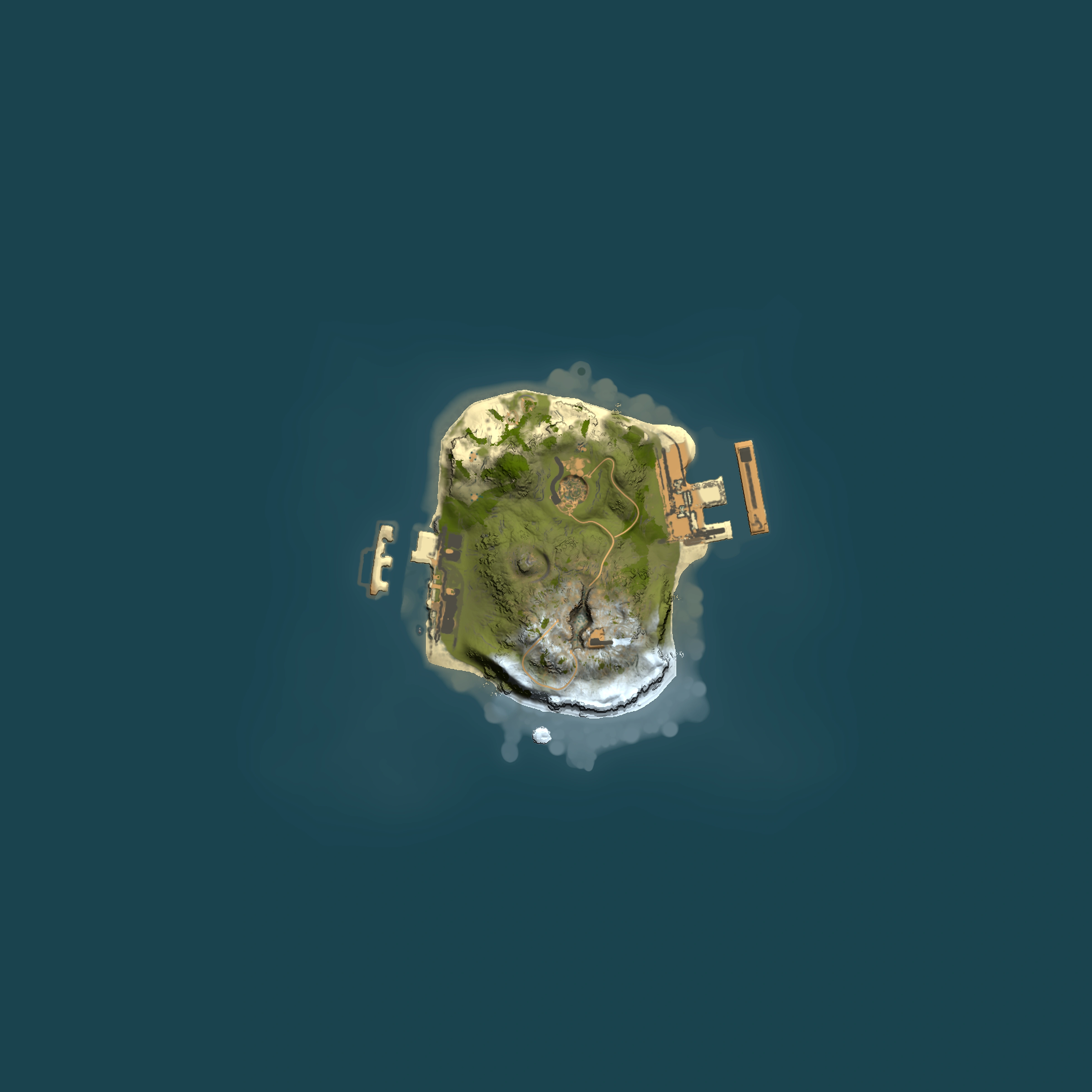Full top-down render of Rust map seed 1418410850, 1500x1500m
