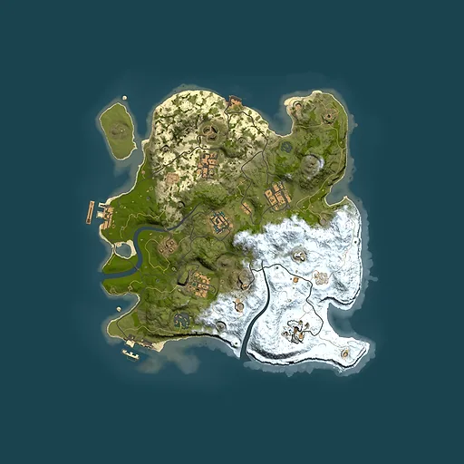 Rust map seed 1255665973, 3000x3000m top-down preview