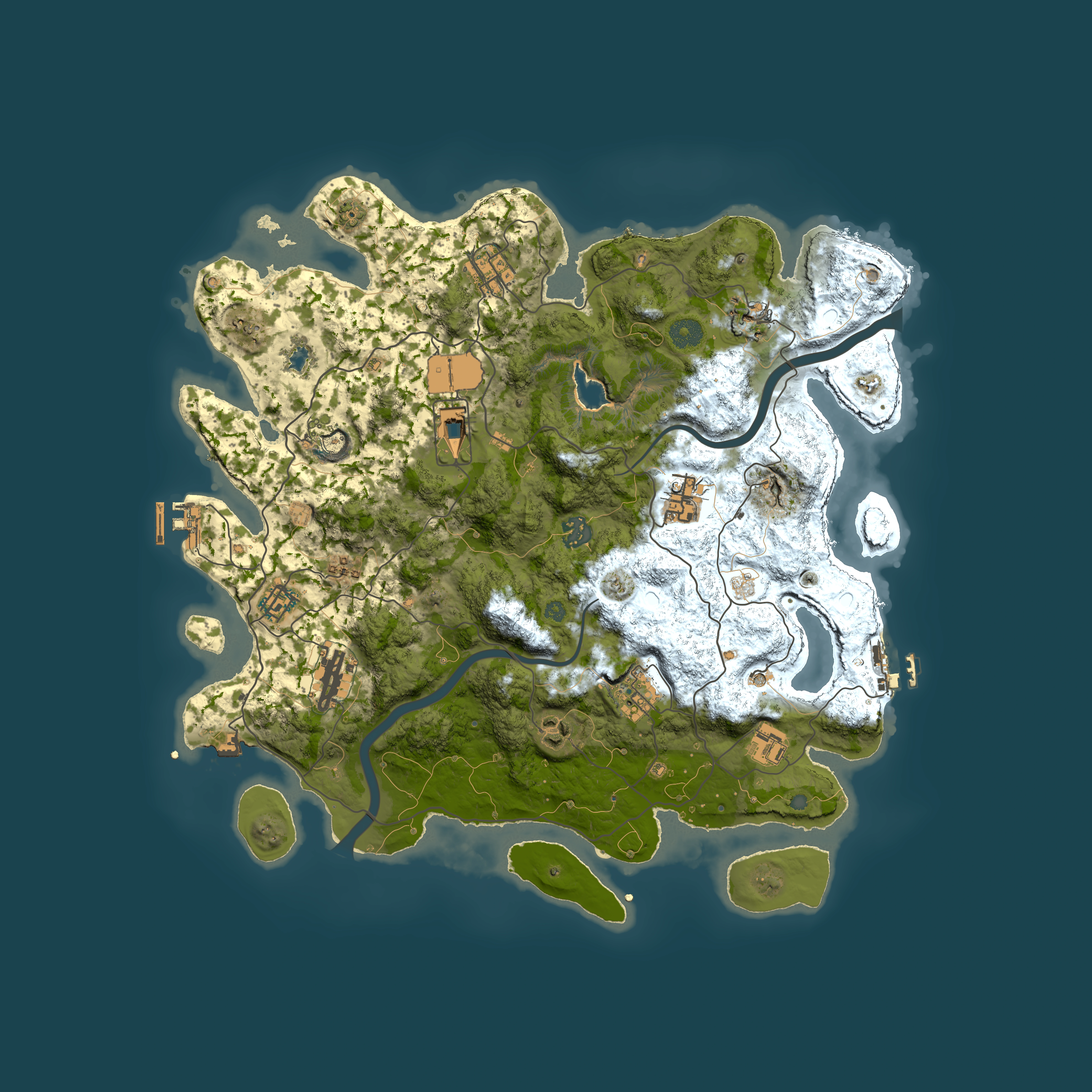 Full top-down render of Rust map seed 1763744486, 4000x4000m
