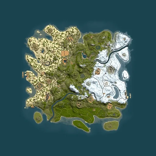 Rust map seed 1763744486, 4000x4000m top-down preview