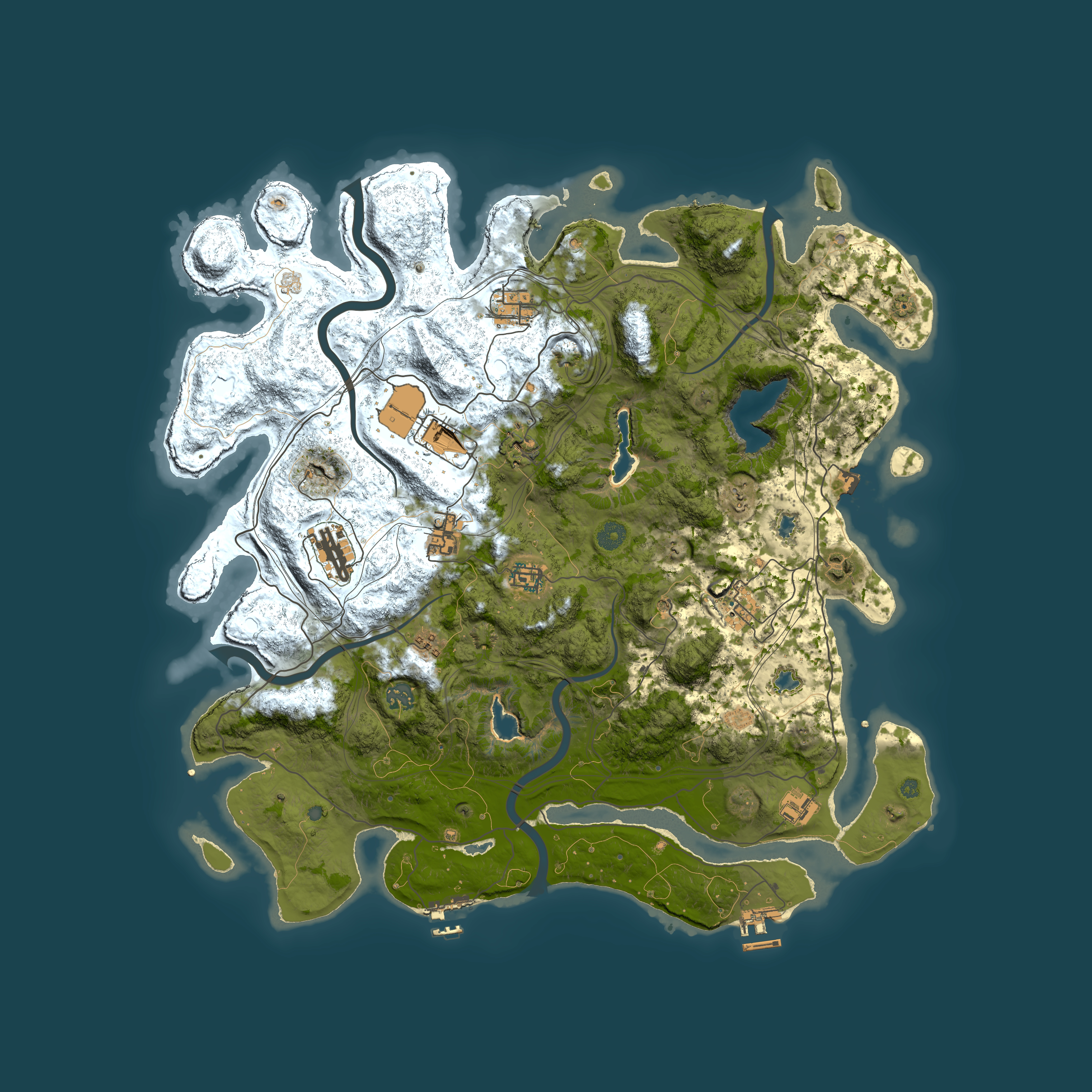 Full top-down render of Rust map seed 216266708, 4500x4500m