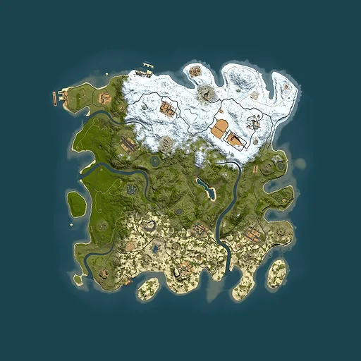 Rust map seed 2168574, 4000x4000m top-down preview
