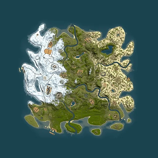 Rust map seed 1936950657, 4500x4500m top-down preview