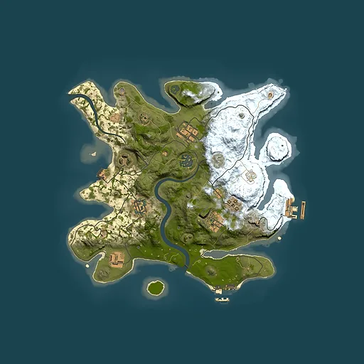 Rust map seed 2111986576, 3000x3000m top-down preview