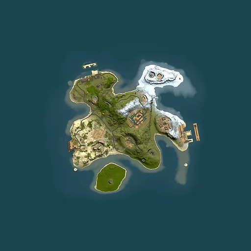 Rust map seed 842639534, 2000x2000m top-down preview