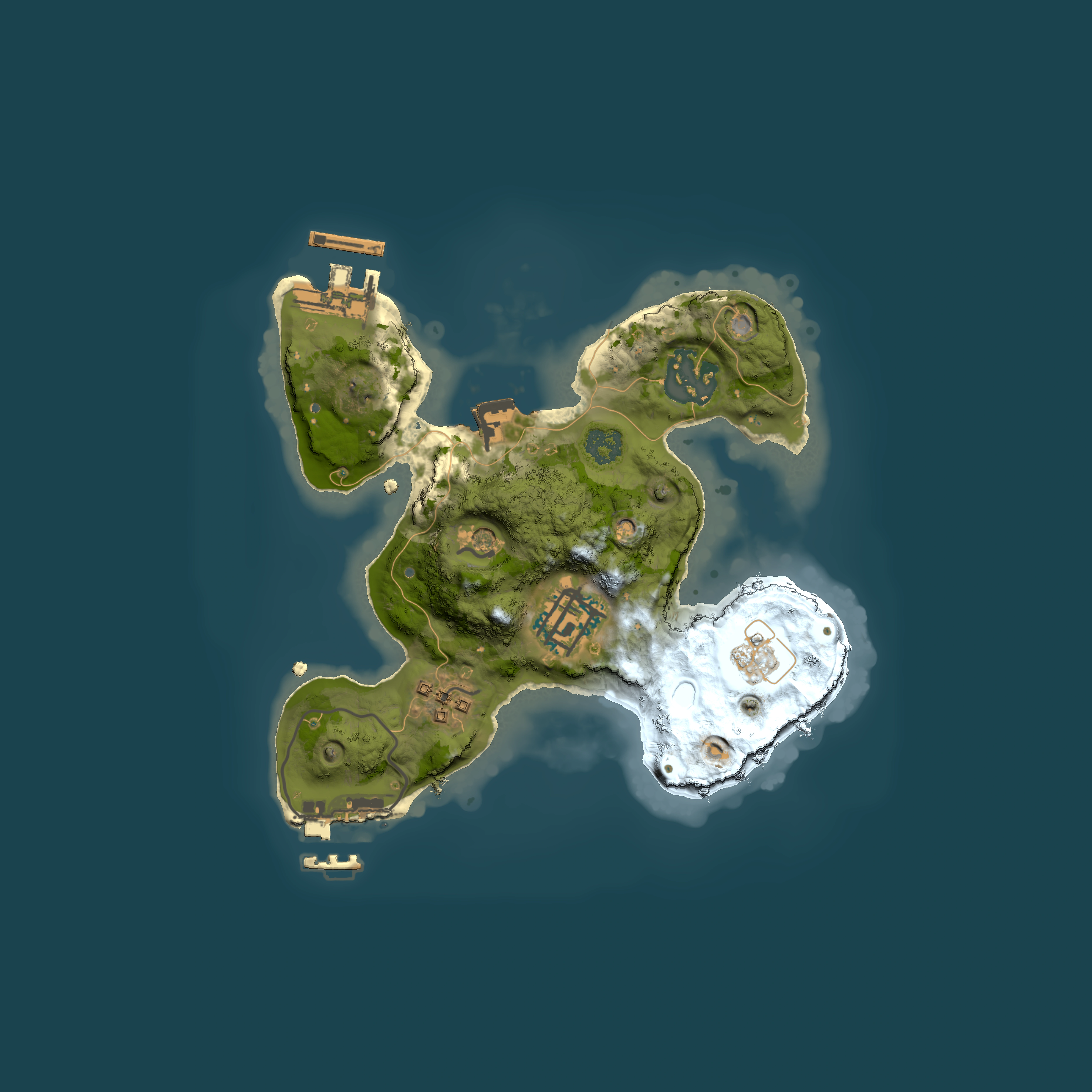 Full top-down render of Rust map seed 44315090, 2000x2000m