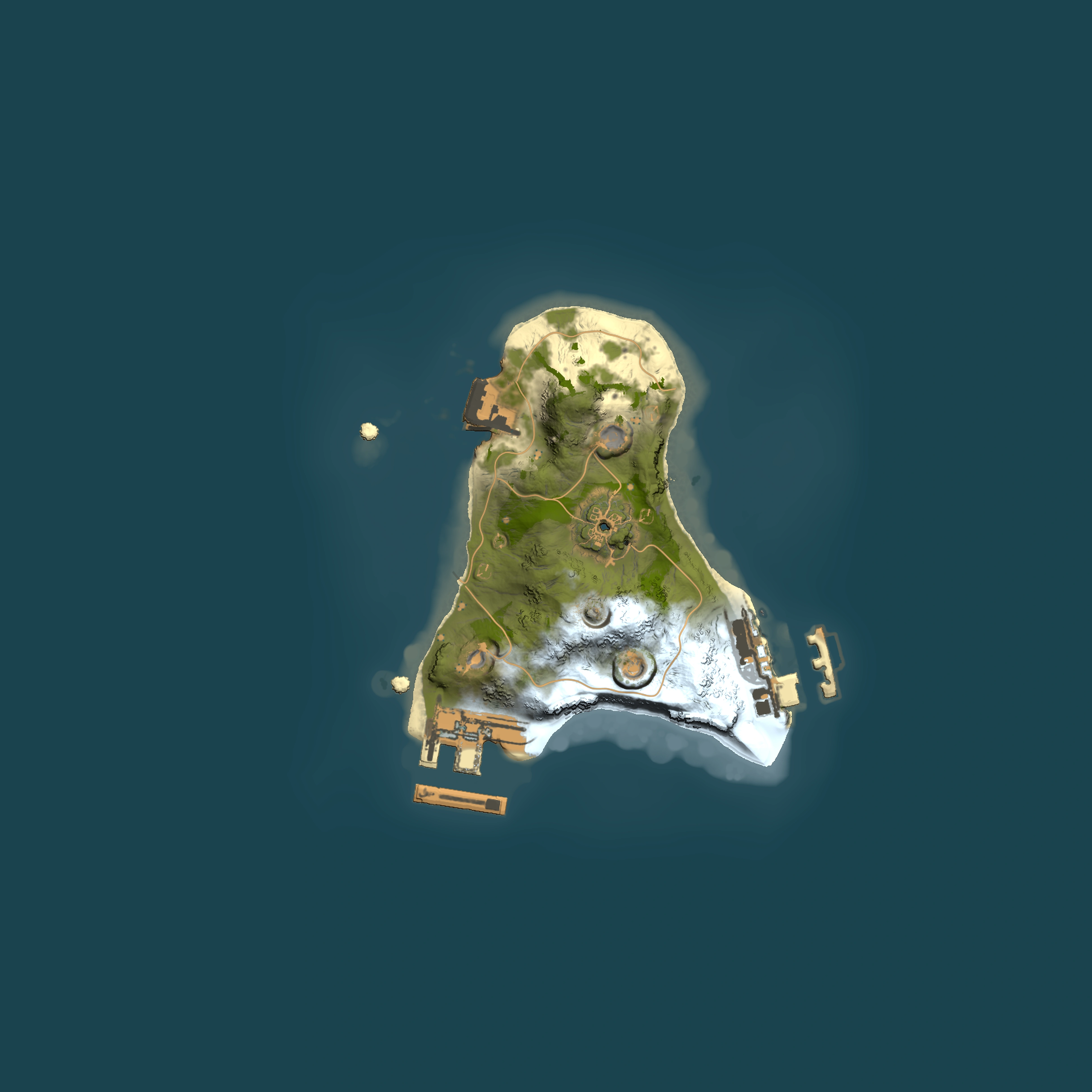 Full top-down render of Rust map seed 309424464, 1500x1500m
