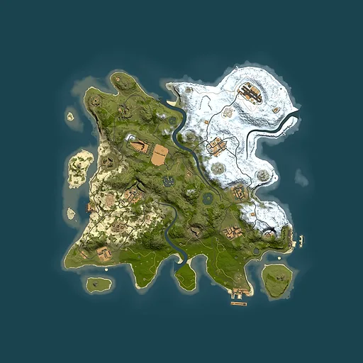Rust map seed 711093976, 3500x3500m top-down preview