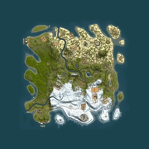 Rust map seed 405974698, 4000x4000m top-down preview