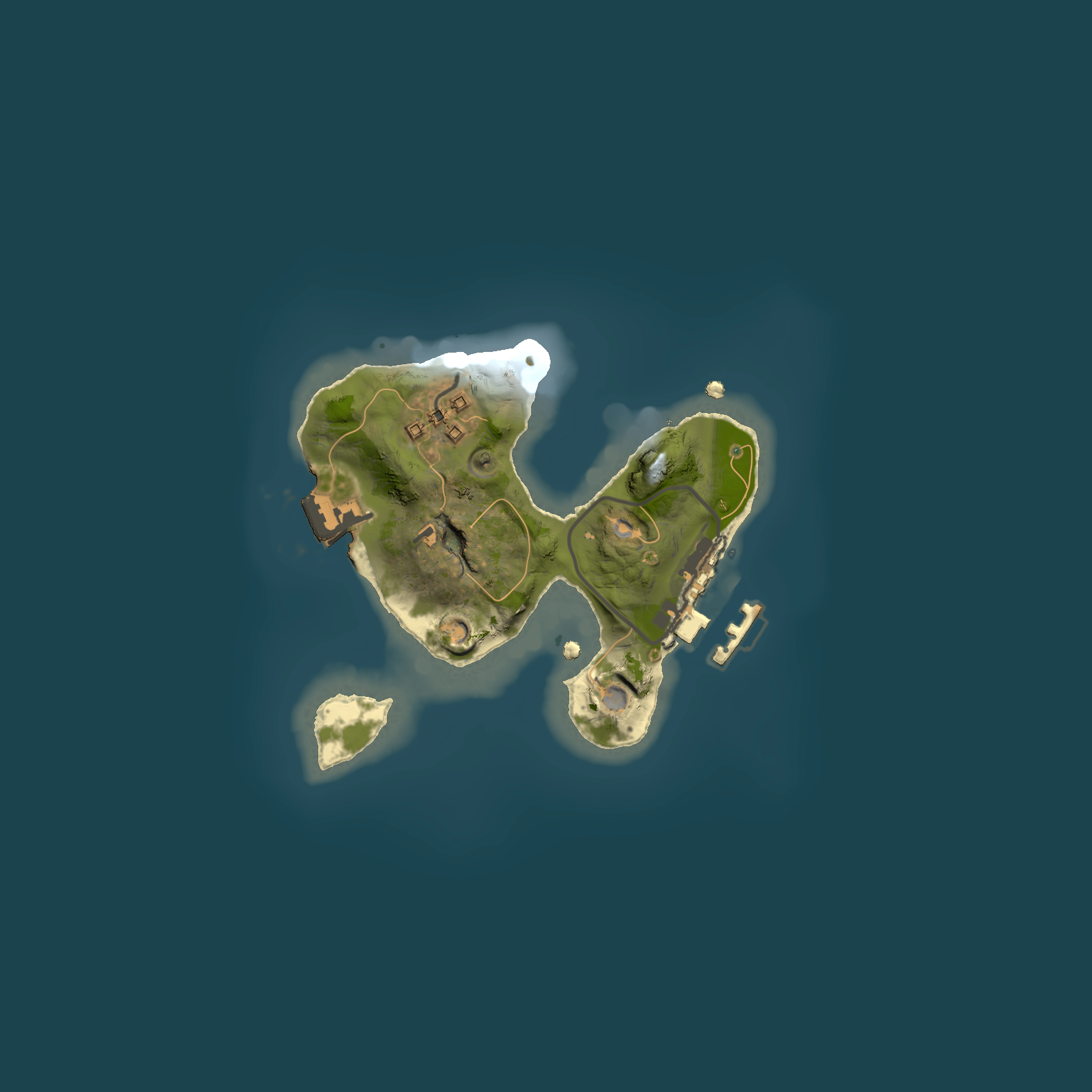 Full top-down render of Rust map seed 1291771178, 1500x1500m
