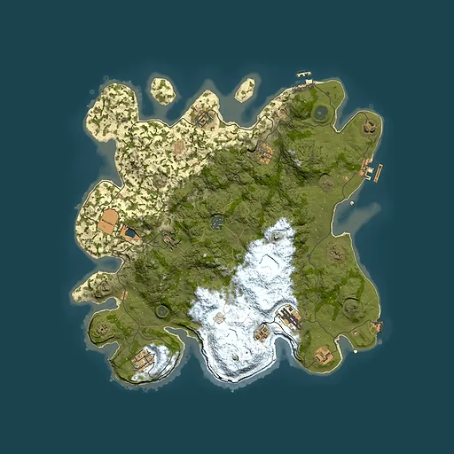 Rust map seed 75902336, 3750x3750m top-down preview