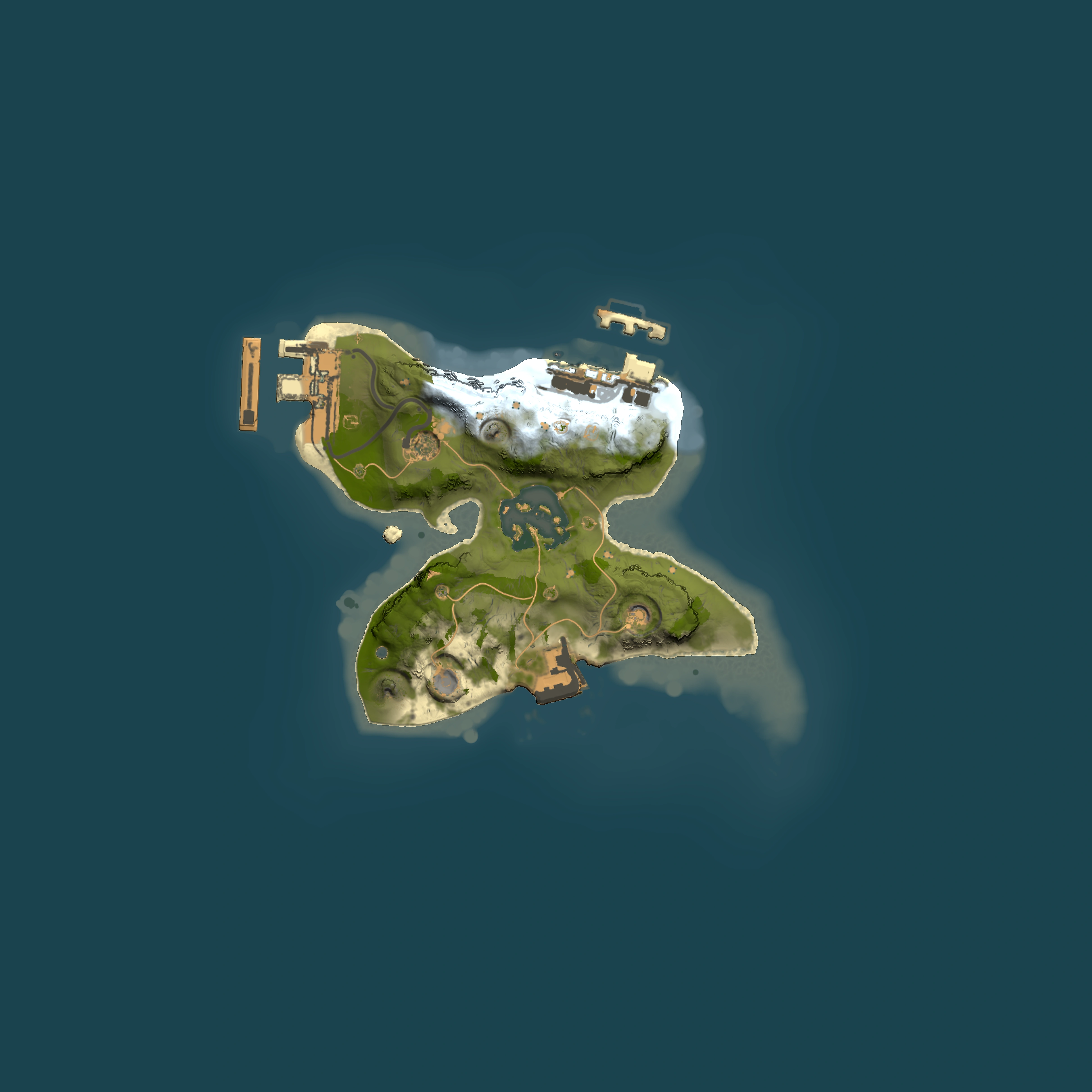 Full top-down render of Rust map seed 1167020128, 1500x1500m