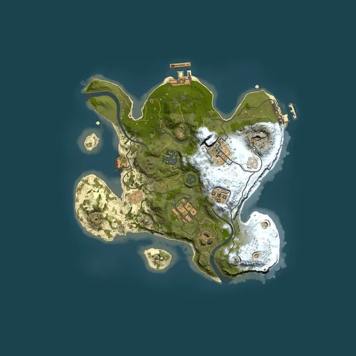 Rust map seed 1111859857, 2500x2500m top-down preview