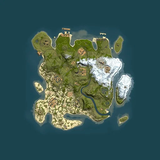 Rust map seed 1636772892, 3000x3000m top-down preview