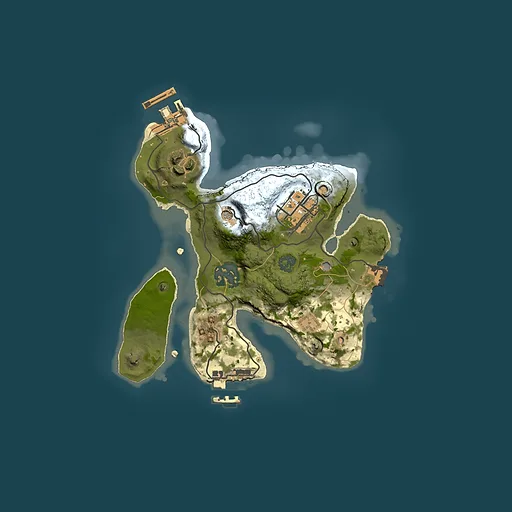 Rust map seed 2074032672, 2000x2000m top-down preview