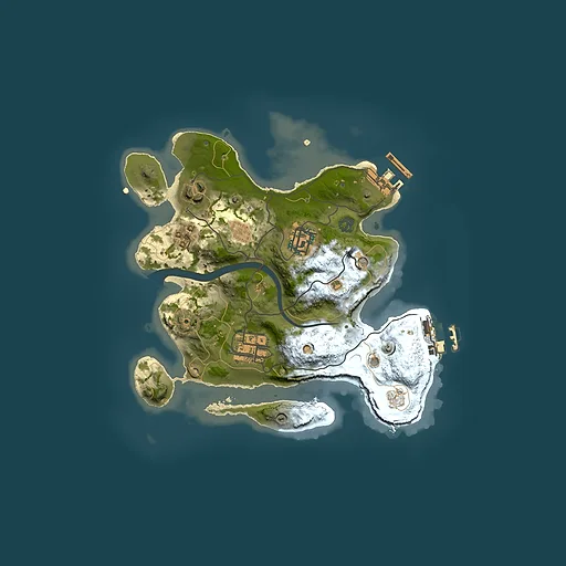 Rust map seed 1246848714, 2500x2500m top-down preview