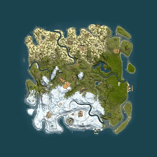 Rust map seed 705047044, 4500x4500m top-down preview