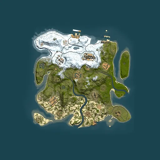 Rust map seed 1067028190, 3000x3000m top-down preview
