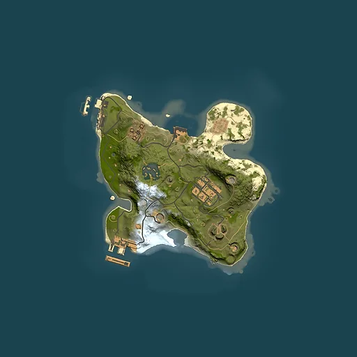 Rust map seed 1945632083, 2000x2000m top-down preview
