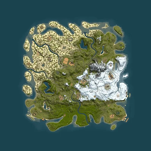 Rust map seed 1884422782, 5000x5000m top-down preview