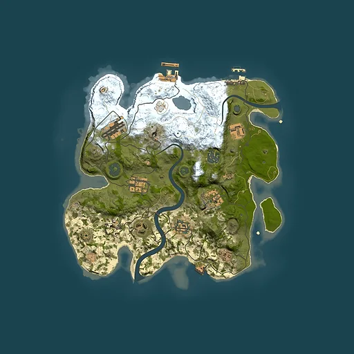 Rust map seed 1036517782, 3000x3000m top-down preview