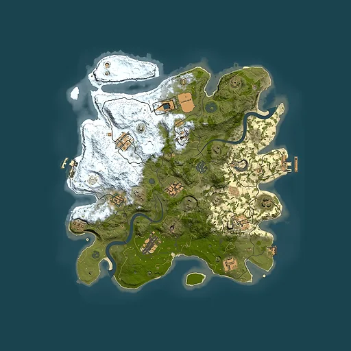Rust map seed 344894524, 3500x3500m top-down preview