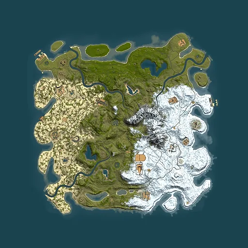 Rust map seed 1569912346, 5000x5000m top-down preview