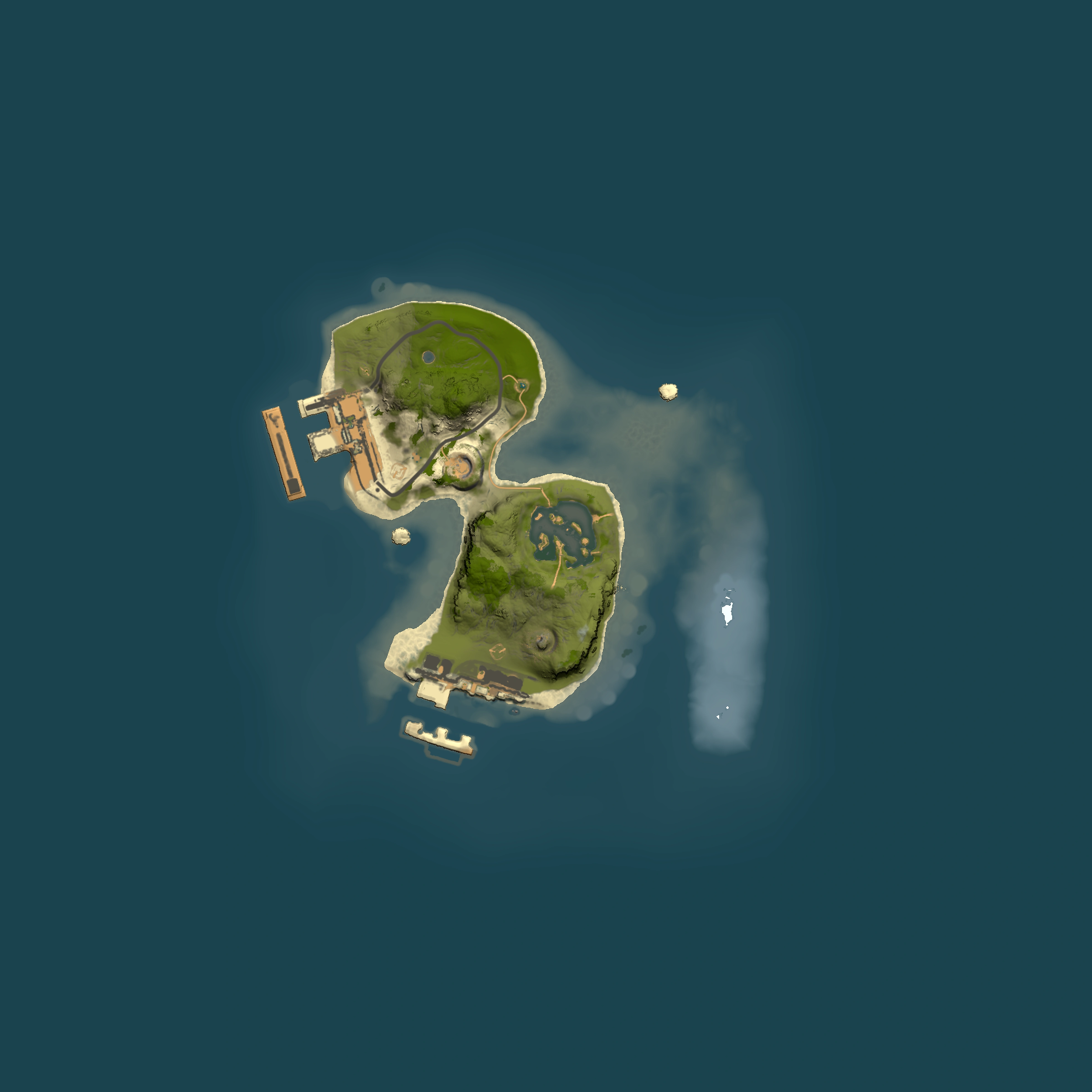 Full top-down render of Rust map seed 331327892, 1500x1500m