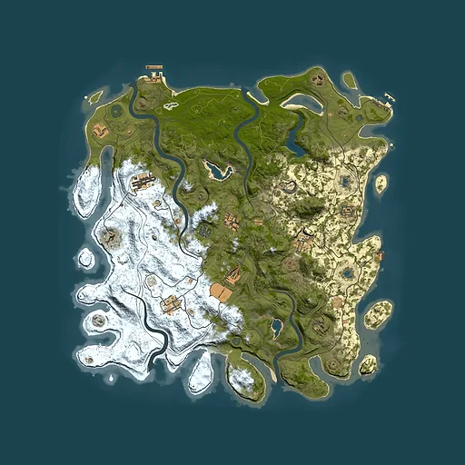 Rust map seed 353602511, 4500x4500m top-down preview