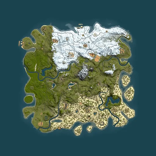 Rust map seed 1786921194, 5000x5000m top-down preview