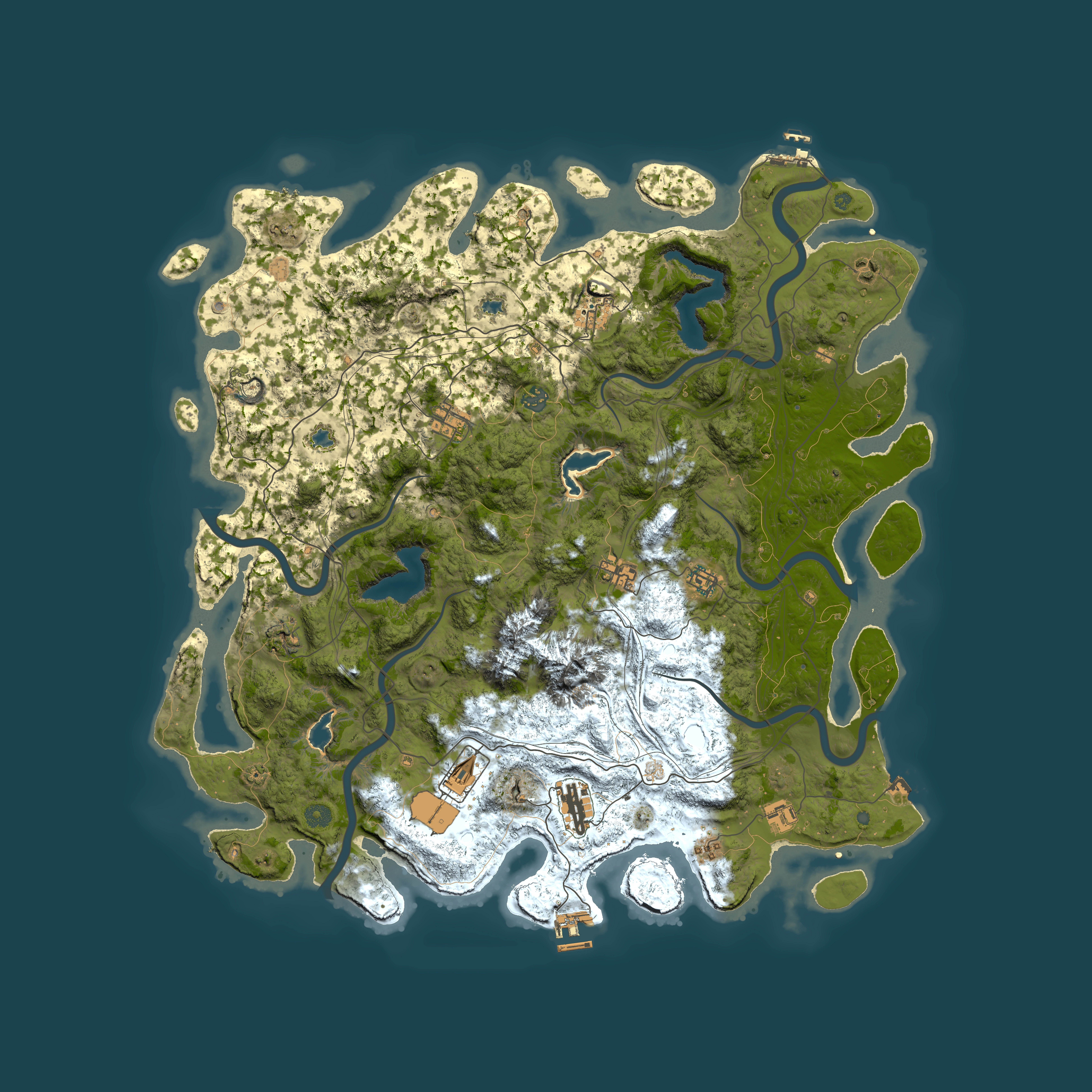 Full top-down render of Rust map seed 212918915, 5000x5000m