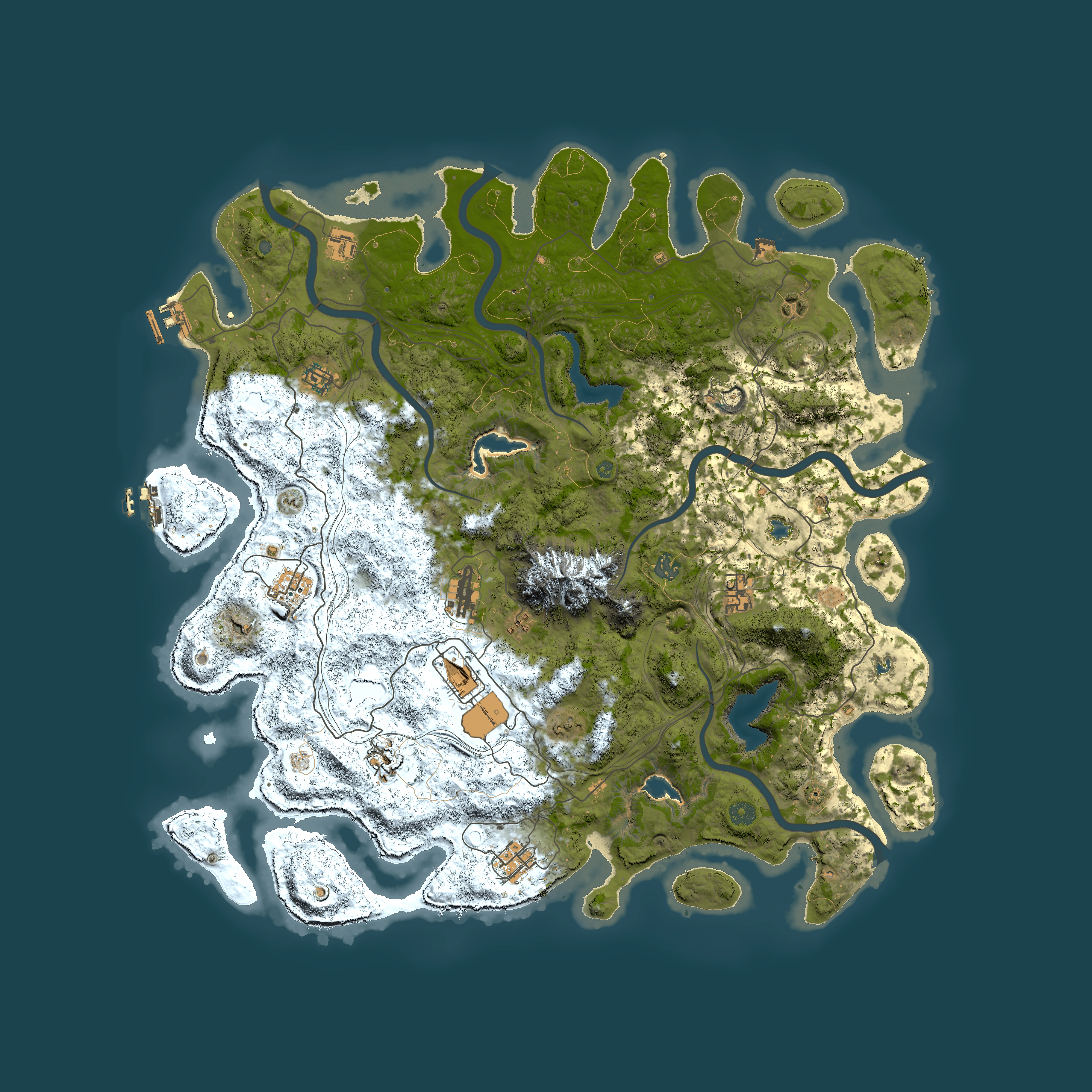 Full top-down render of Rust map seed 1703055672, 5000x5000m