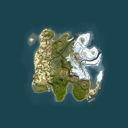 Rust map seed 519947453, 2500x2500m top-down preview