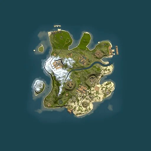 Rust map seed 174167976, 2500x2500m top-down preview