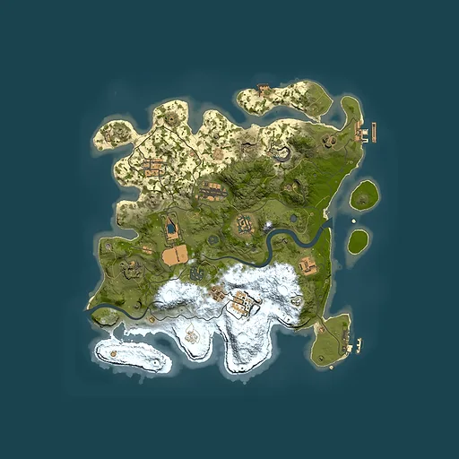 Rust map seed 1700952808, 3500x3500m top-down preview