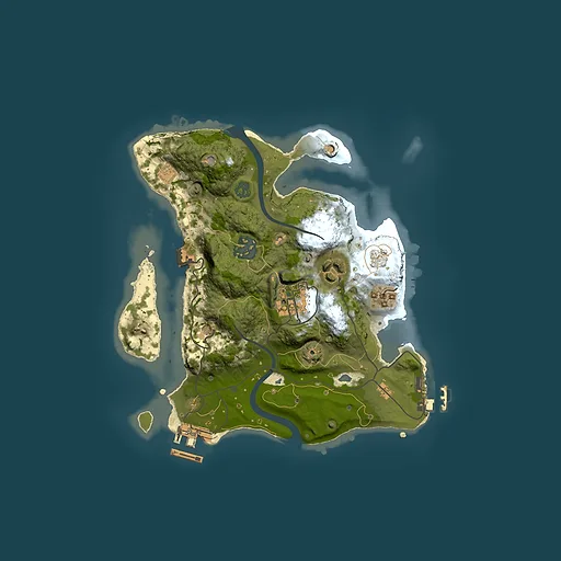 Rust map seed 722989402, 2500x2500m top-down preview
