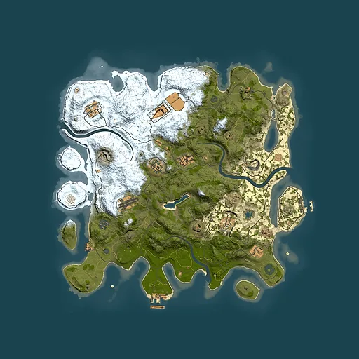 Rust map seed 1133812507, 4000x4000m top-down preview
