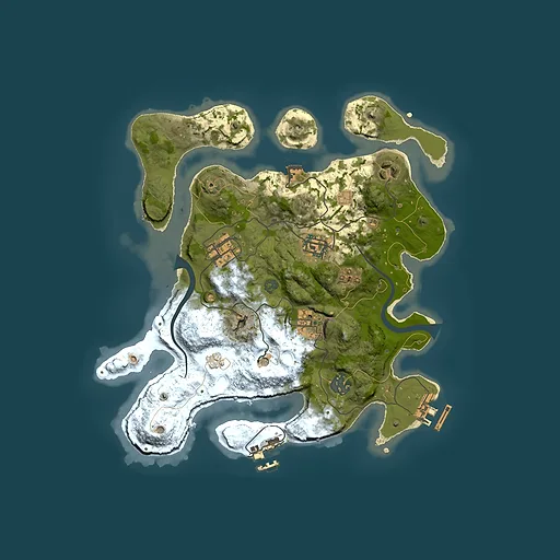 Rust map seed 378213774, 3000x3000m top-down preview