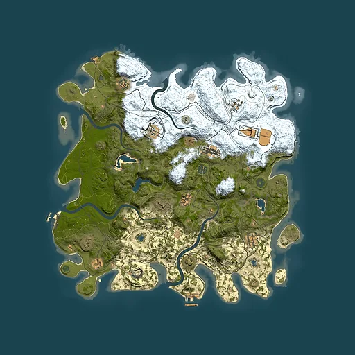 Rust map seed 536148690, 4500x4500m top-down preview