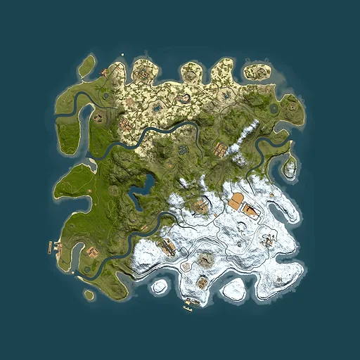 Rust map seed 558345990, 4500x4500m top-down preview