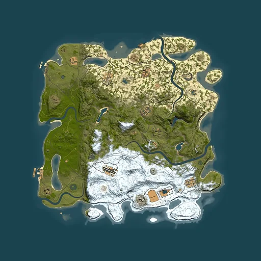 Rust map seed 48454114, 4500x4500m top-down preview