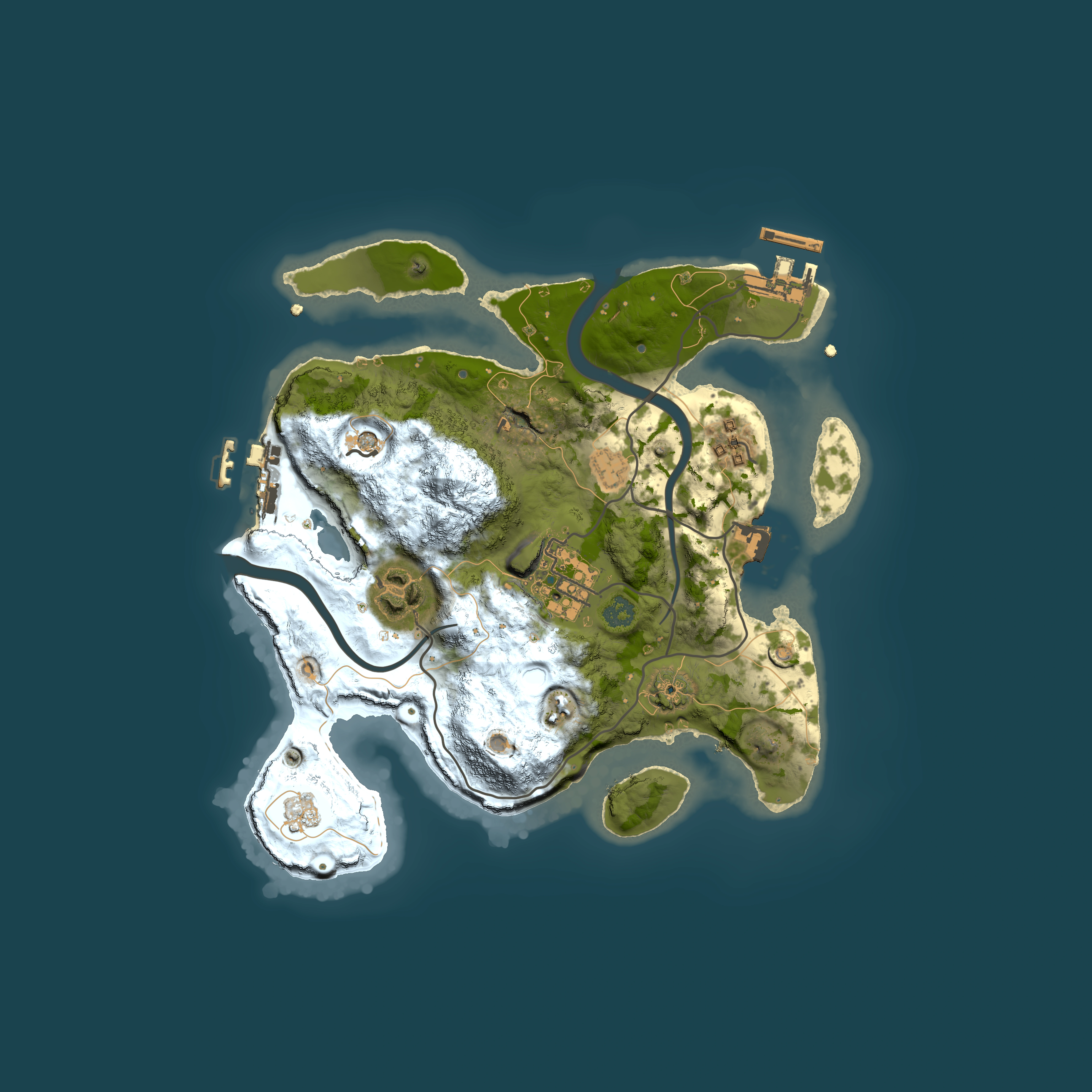 Full top-down render of Rust map seed 2082840473, 2500x2500m