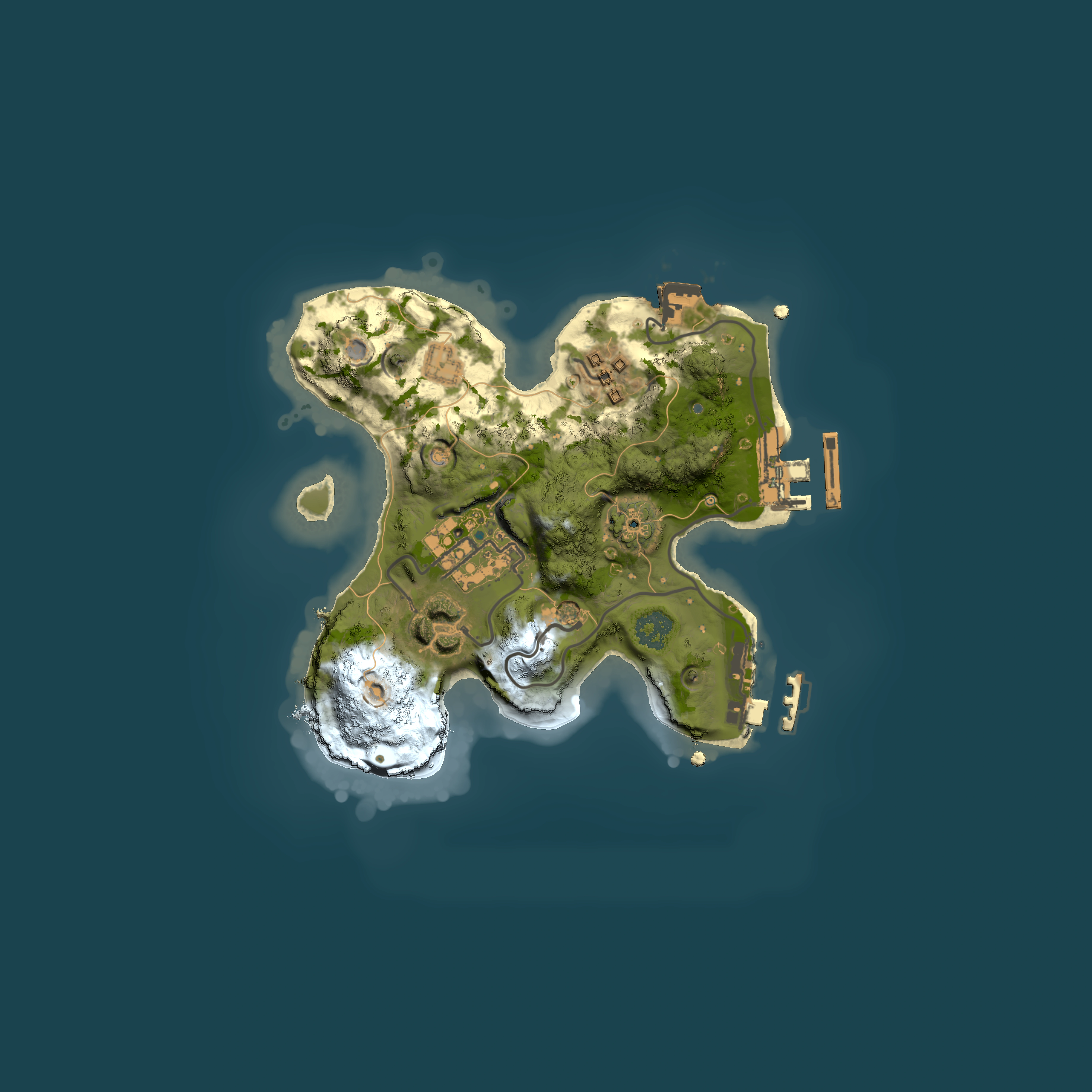 Full top-down render of Rust map seed 789390420, 2000x2000m