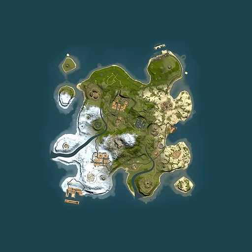 Rust map seed 596366317, 2500x2500m top-down preview